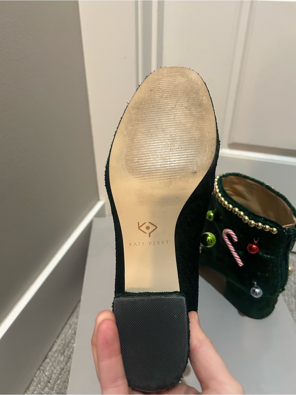 Lightly used Katy Perry Christmas Booties - Picture 5 of 8